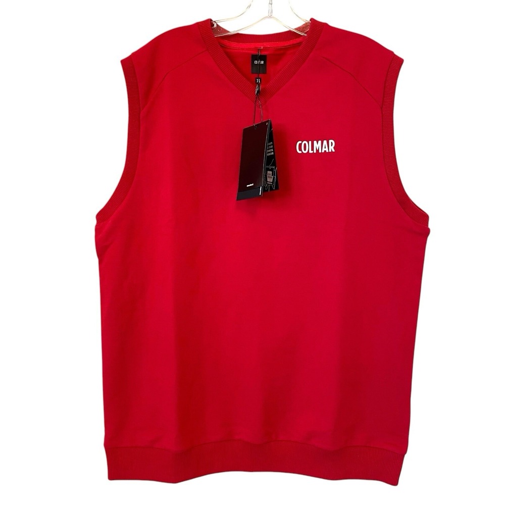 Colmar NEW Golf Sweater Vest Red Men's Sleeveless Wisdom K8390 XL‎ Stretch NWT